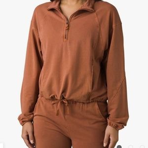 Prana Organic Calimero 1/2 zip-Terra